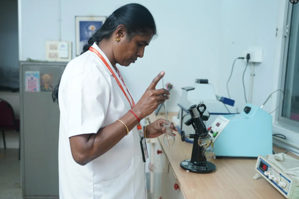 Laboratory facility at AVP Research Foundation for clinical research